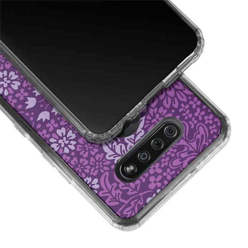Radiant Orchid Floral LG K51/Q51 Clear Case