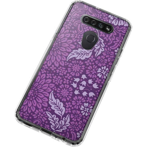 Radiant Orchid Floral LG K51/Q51 Clear Case