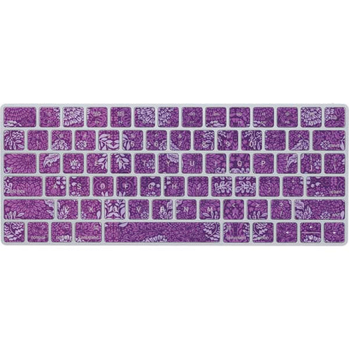 Radiant Orchid Floral Magic Keyboard Skin
