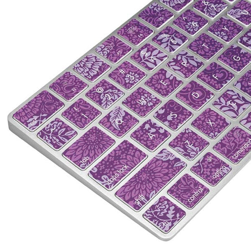 Radiant Orchid Floral Magic Keyboard Skin