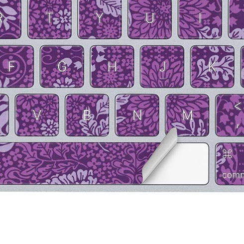 Radiant Orchid Floral Magic Keyboard Skin