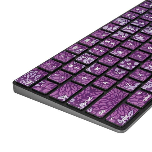 Radiant Orchid Floral Magic Keyboard with Numeric Keypad Skin