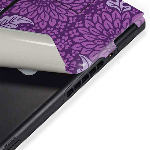 Radiant Orchid Floral Nintendo Switch Bundle Skin