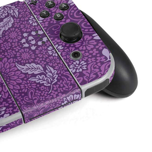 Radiant Orchid Floral Nintendo Switch OLED (2021) Skin
