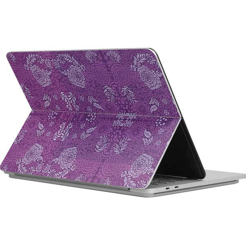 Radiant Orchid Floral Surface Laptop Studio Skin