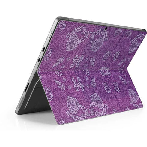 Radiant Orchid Floral Surface Pro 9 Skin