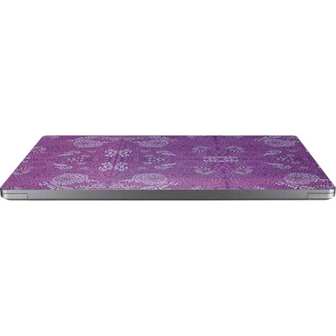 Radiant Orchid Floral Universal Laptop 12in (9.8 x 6.8in) Skin