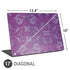 Radiant Orchid Floral Universal Laptop 17in (13.8 x 10in) Skin