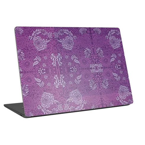 Radiant Orchid Floral Universal Laptop 18in (14.6 x 10.6in) Skin