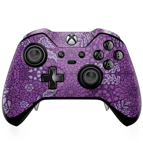 Radiant Orchid Floral Xbox One Elite Controller Skin