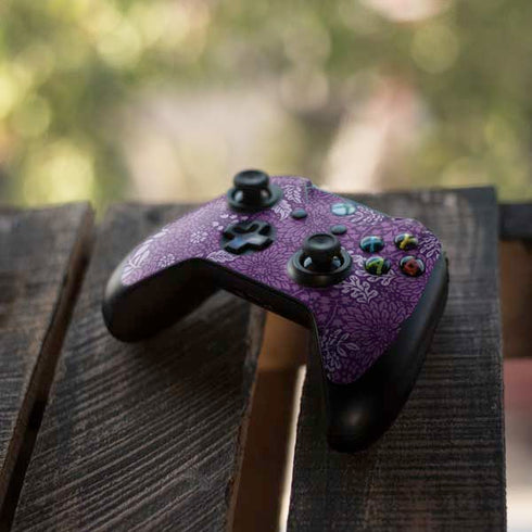 Radiant Orchid Floral Xbox One Elite Controller Skin