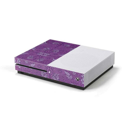 Radiant Orchid Floral Xbox One S Console Skin