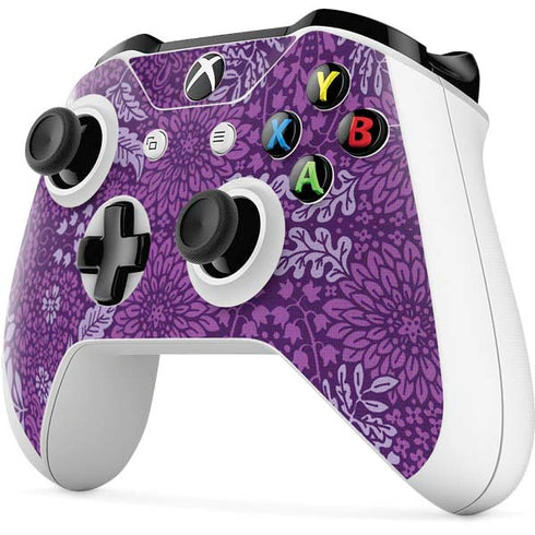 Radiant Orchid Floral Xbox One S Controller Skin