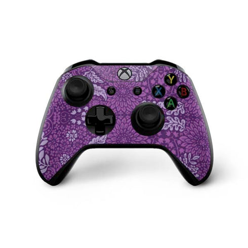 Radiant Orchid Floral Xbox One X Controller Skin