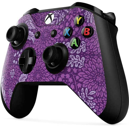 Radiant Orchid Floral Xbox One X Controller Skin