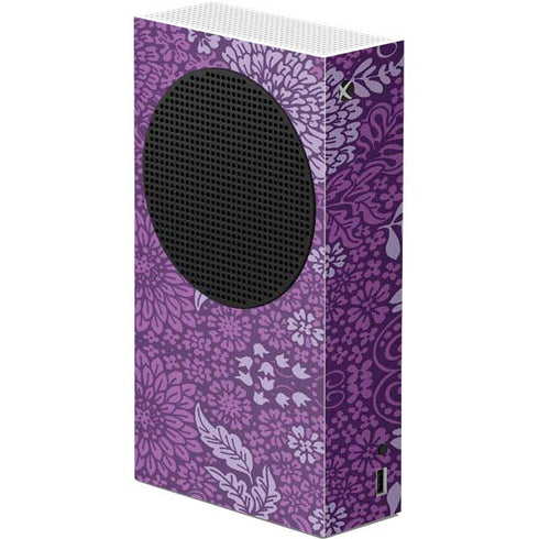 Radiant Orchid Floral Xbox Series S Console Skin