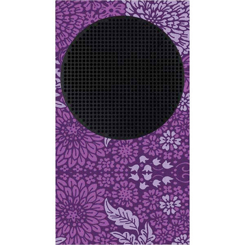Radiant Orchid Floral Xbox Series S Console Skin