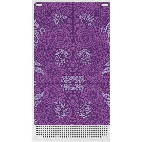Radiant Orchid Floral Xbox Series S Console Skin