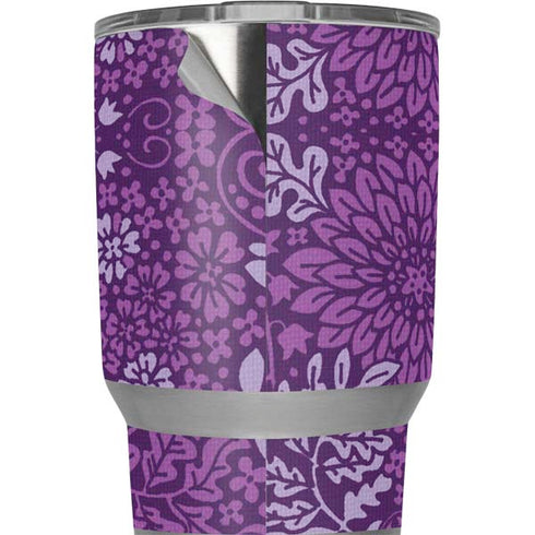 Radiant Orchid Floral Yeti 20oz Tumbler Skin