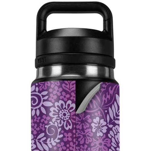 Radiant Orchid Floral YETI Rambler 26oz Bottle Skin