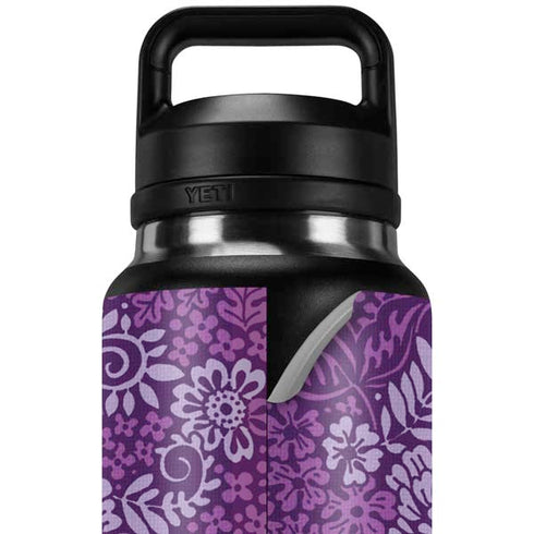 Radiant Orchid Floral YETI Rambler 36oz Bottle Skin