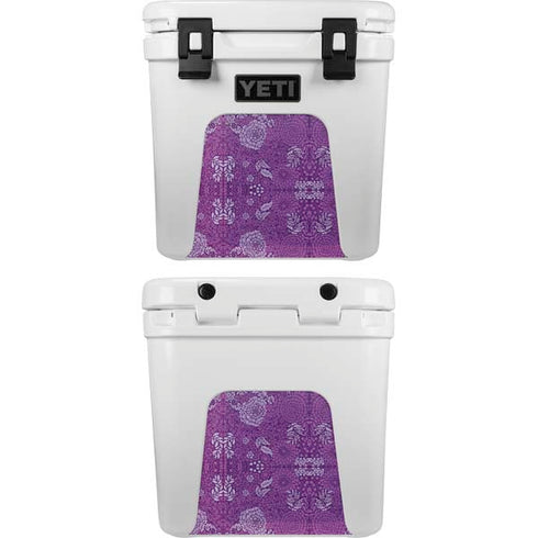 Radiant Orchid Floral YETI Roadie 24 Hard Cooler Skin
