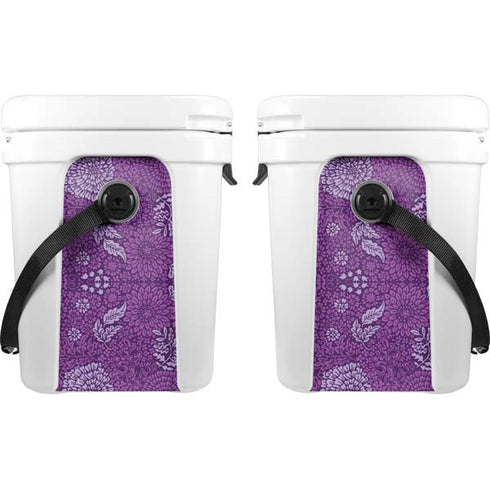 Radiant Orchid Floral YETI Roadie 24 Hard Cooler Skin