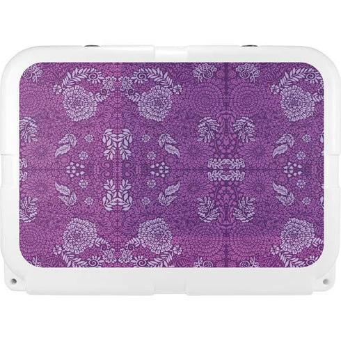 Radiant Orchid Floral YETI Tundra 35 Hard Cooler Skin