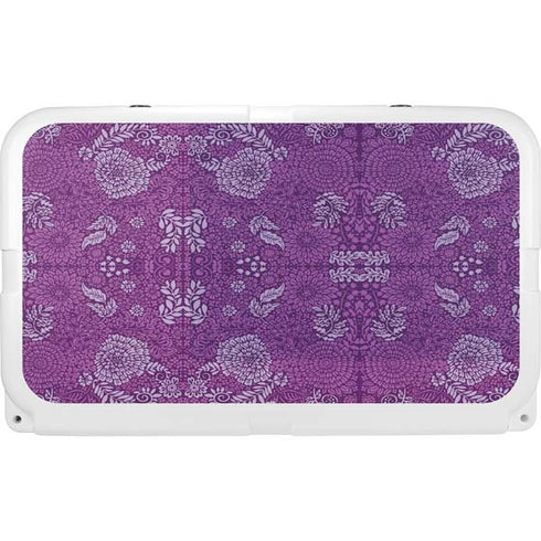 Radiant Orchid Floral YETI Tundra 45 Hard Cooler Skin