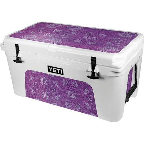 Radiant Orchid Floral YETI Tundra 65 Hard Cooler Skin