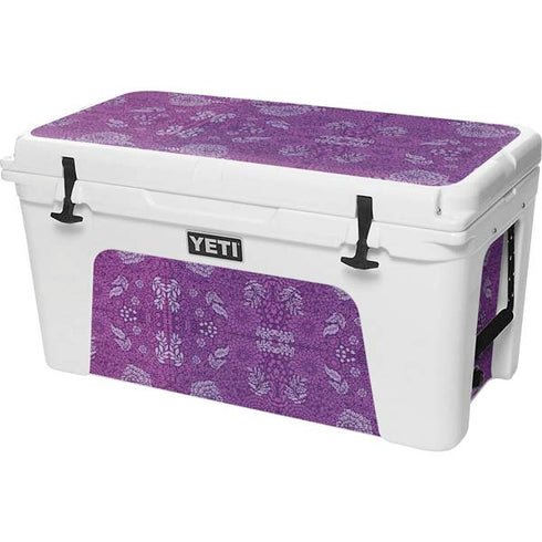 Radiant Orchid Floral YETI Tundra 75 Hard Cooler Skin