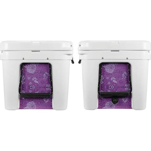 Radiant Orchid Floral YETI Tundra 75 Hard Cooler Skin