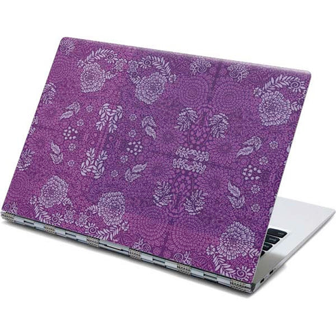 Radiant Orchid Floral Yoga 910 2-in-1 14in Touch-Screen Skin