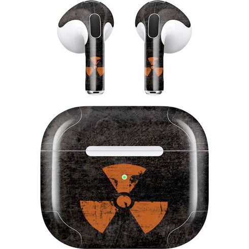 Radioactivity Black Apple AirPods (3rd Gen 2021) Skin