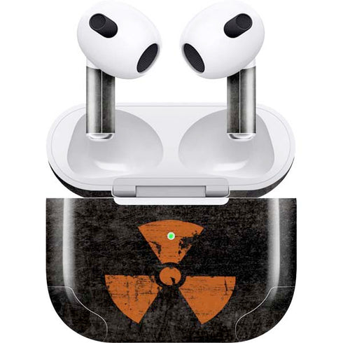 Radioactivity Black Apple AirPods (3rd Gen 2021) Skin