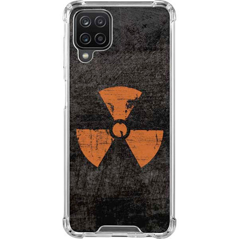 Radioactivity Black Galaxy A12 Clear Case