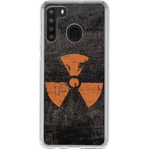 Radioactivity Black Galaxy A21 Clear Case
