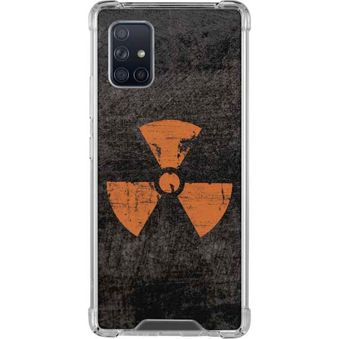 Radioactivity Black Galaxy A71 5G Clear Case