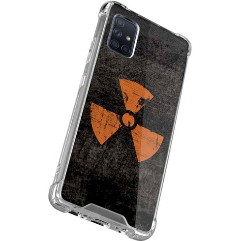 Radioactivity Black Galaxy A71 5G Clear Case