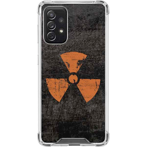 Radioactivity Black Galaxy A72 5G Clear Case