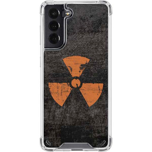 Radioactivity Black Galaxy S21 5G Clear Case
