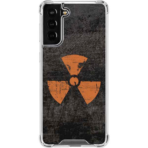 Radioactivity Black Galaxy S21 FE Clear Case