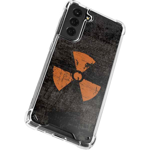 Radioactivity Black Galaxy S21 Plus 5G Clear Case