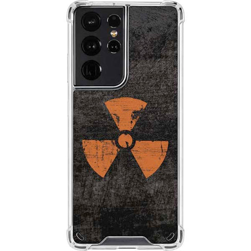 Radioactivity Black Galaxy S21 Ultra 5G Clear Case