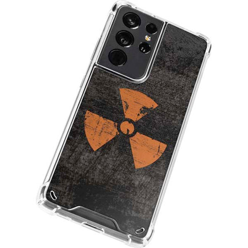 Radioactivity Black Galaxy S21 Ultra 5G Clear Case