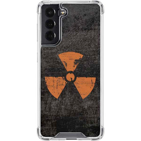Radioactivity Black Galaxy S22 Clear Case