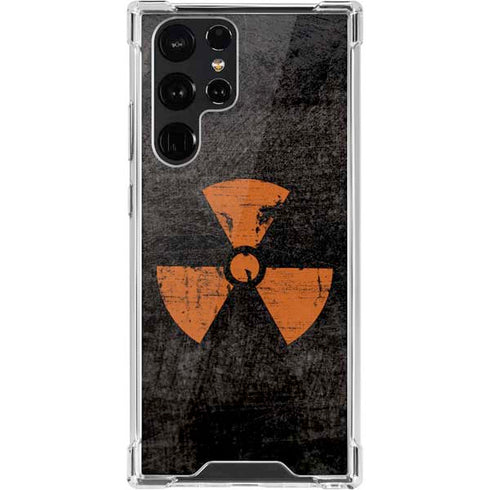 Radioactivity Black Galaxy S22 Ultra Clear Case