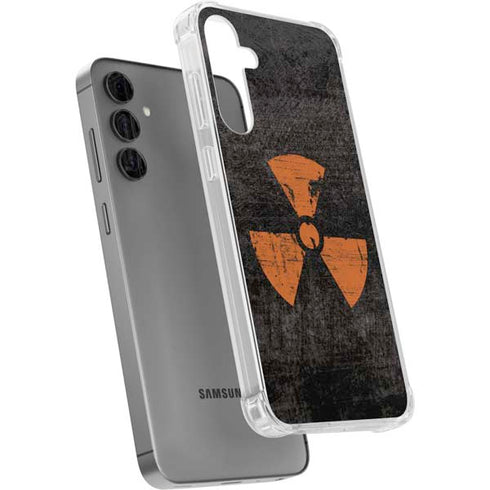 Radioactivity Black Galaxy S24 Plus Clear Case