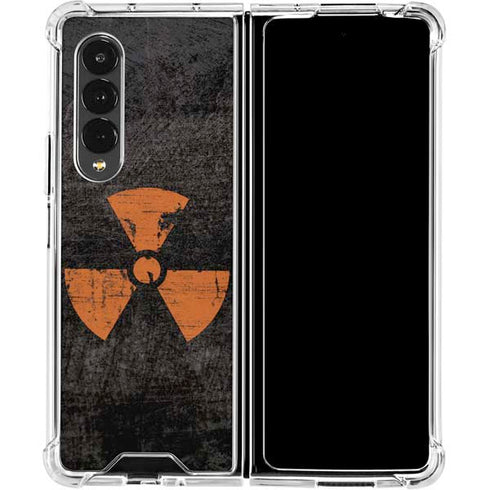 Radioactivity Black Galaxy Z Fold4 5G Clear Case