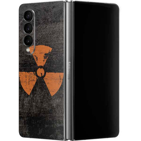 Radioactivity Black Galaxy Z Fold4 5G Skin